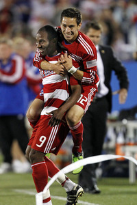 Nothing could be more normal than Jeff Cunningham giving someone a piggy back ride