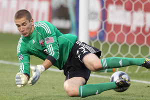 Yeah, that's the ball slipping right underneath Troy Perkins and into the goal