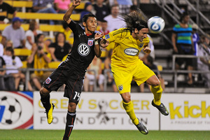 Andy Najar and Gino Padula battled for much of this Open Cup match