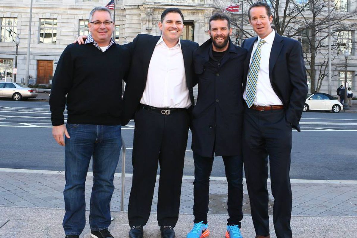Dave Kasper, Jason Levien, Ben Olsen, and Tom Hunt